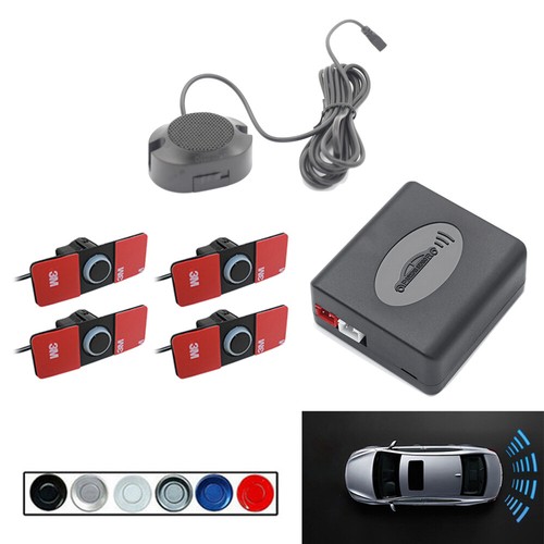 Car Reverse Radar Backup Safety Sound Buzzer Alarm With 4 Flat Parking Sensors - Bild 12 von 12