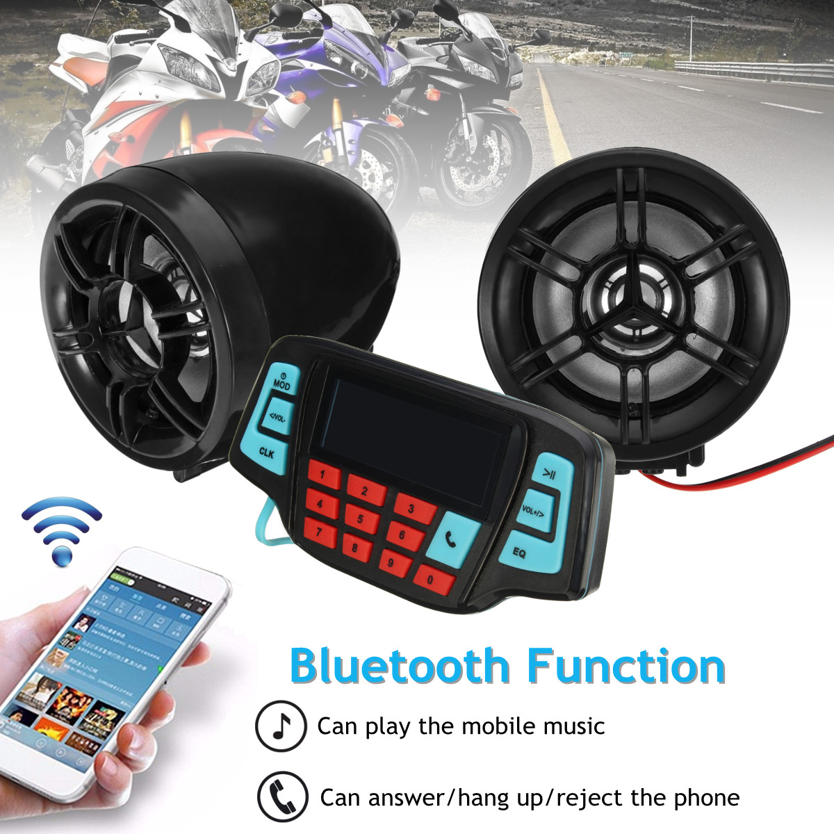 Hand-free Speakers Fm Usb Audio System