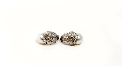 Carrera Y Carrera Gardenia 18K Weißgold & Perlen 2,00un Ohrring, 10076409