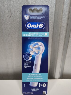 Oral-B Sensitive & Gum Replacement Brush Head 1 Pk New
