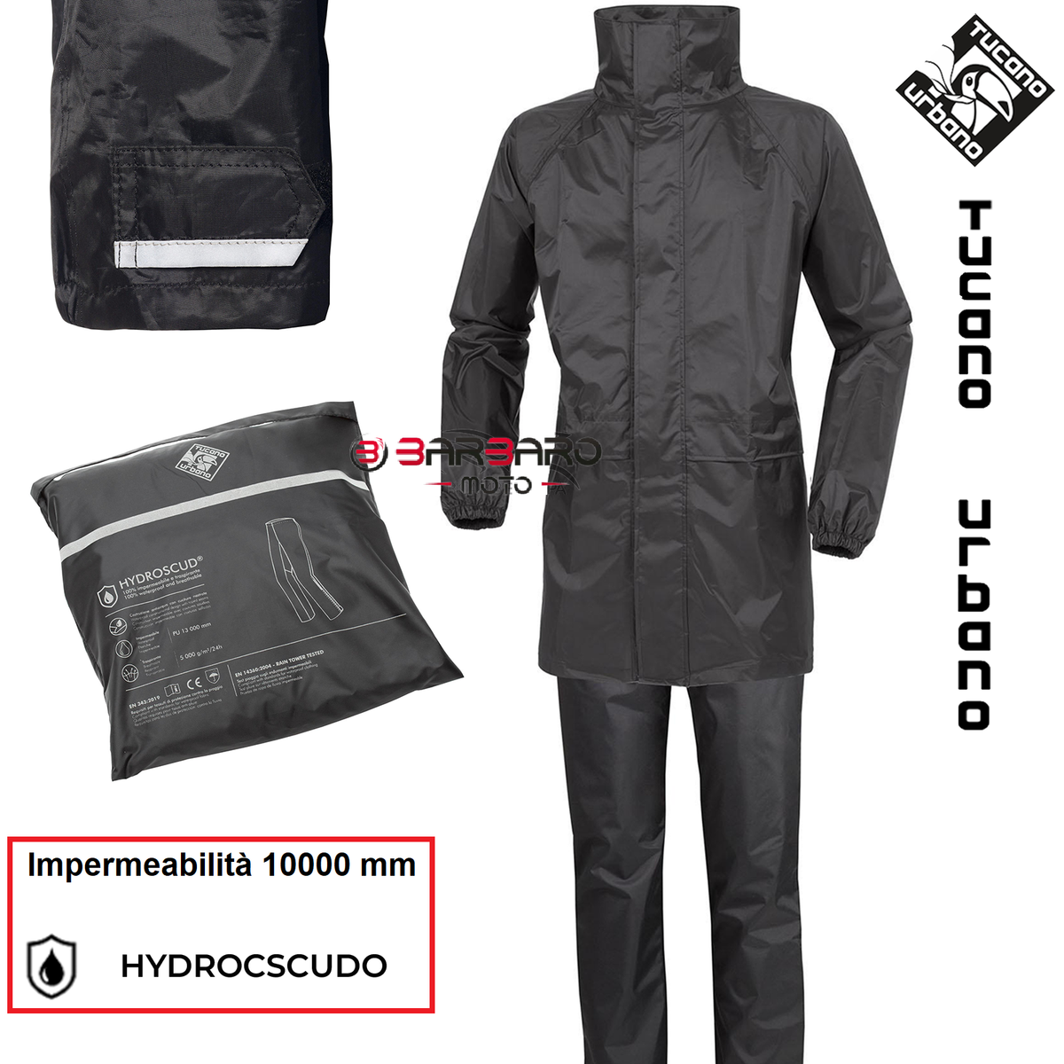 Waterproof Jacket And Pants Set Diluvio Start 567/N Tucano Urbano