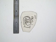 vtg 1960s 1970s Tattoo Flash acetate stencil Small Zig Zag Smoker signed WEED2