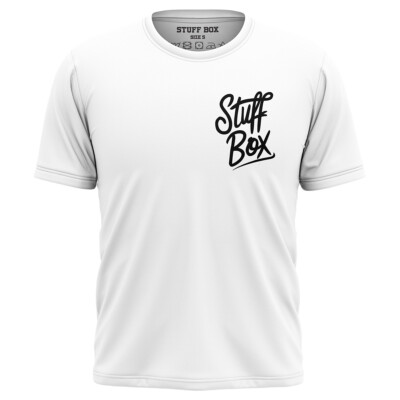T-shirt Homme Stuff Box "The Boss Bee" - Blanc, 100% Coton, Col Rond, Coupe Athlétique, Neuf Avec étiquettes