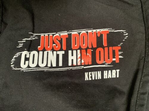 Borsa tote Kevin Hart Just Don't Count Him Out tela nera tour merch - Foto 1 di 3