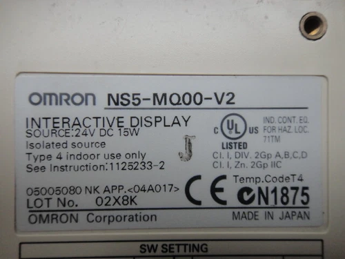 OMRON panel NS5-MQ00-V2 refurbished FREE EXPEDITED SHIPPING