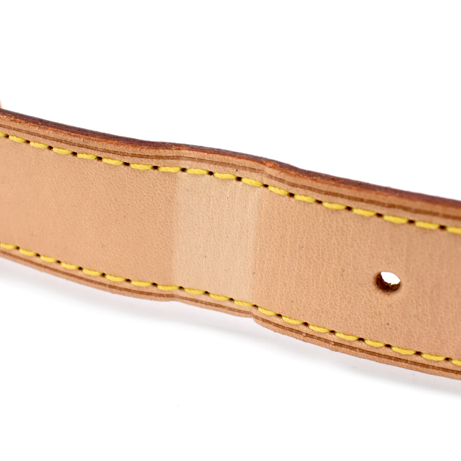 【LOUIS VUITTON】イエロー ラバーベルト Louis Vuitton LV Initiales Reversible Belt Monogram Eclipse Taiga