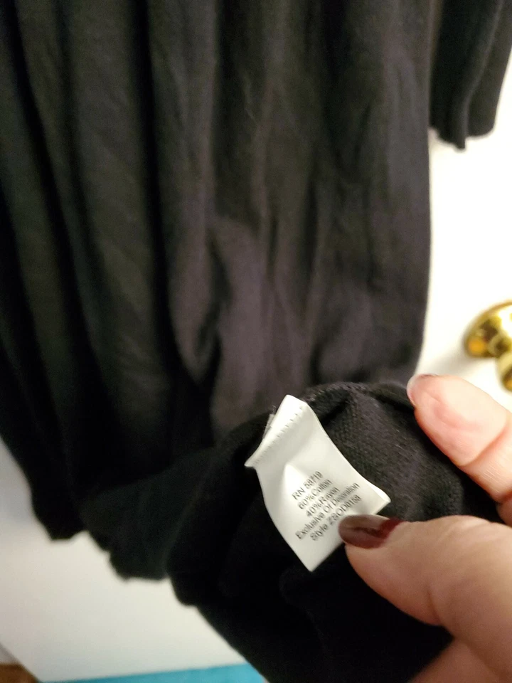 Vestido Suéter Para Mujer Colección NY Gris Metálico Embellecido Talla 2X Nuevo Con Etiquetas Foto 4 de 4