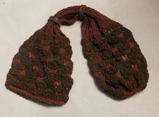 Antique VICTORIAN Steel Micro Bead Beaded Miser Miser's Bag Purse