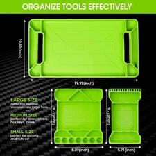 DURATECH 3-pack Flexible Tool Tray Silicone Tool Holder for Mechanics Storage