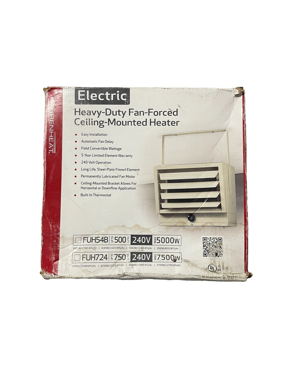 Fahrenheat 5000-Watt 240-Volt Garage Ceiling Heater FUH54B FAHRENHEAT  FUH54B 98319861139 | eBay