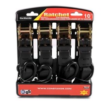 Motorcycle ratchet straps 4x for Yamaha WR 250 F / R / X black