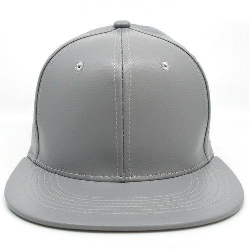 Faux Leather Pu Hat Snapback Cap New Hip Hop Baseball Mens Adjustable Flat Caps - Picture 23 of 30