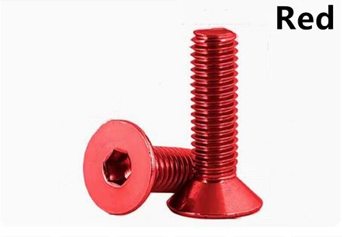 Colorful Aluminum 7075 Hex Socket Countersunk Flat Head Screws M3 M4 - Picture 23 of 25