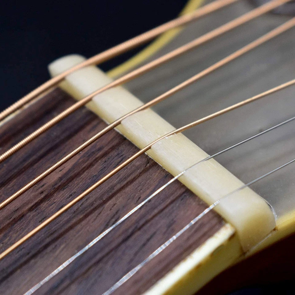 10x Bone Guitar Nut 1-11/16" (43mm) Unbleached Saddle - Image 3 of 4