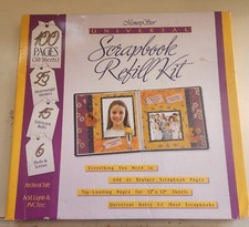 MEMORY STOR Universal Scrapbook Refill Kit Archival Safe 12"x12" 100 Pages