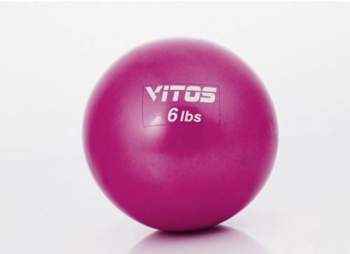 Vitos Fitness Toning Soft Weighted Mini Ball / Medicine Ball 6 lbs - Picture 3 of 3
