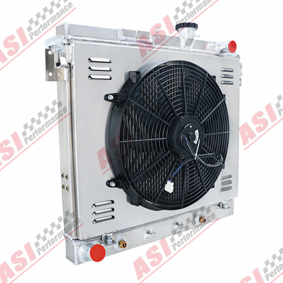 3 Row Radiator Shroud Fan For 09-12 Chevy Colorado 06-12 GMC Canyon 06-10 Hummer - Image 4 of 4