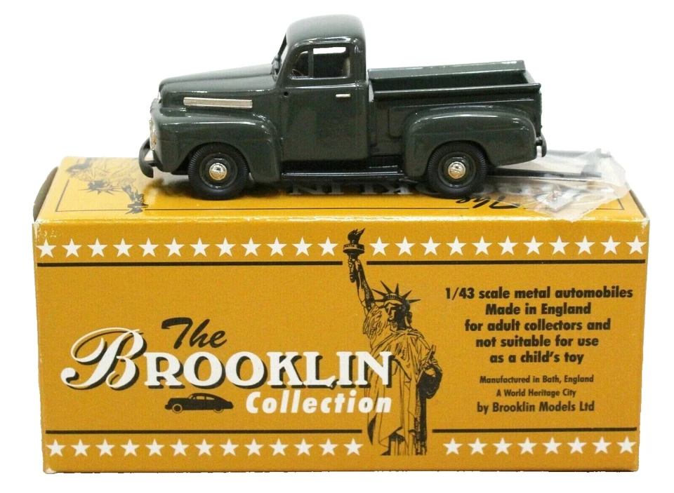 Camioneta Ford F-1 Brooklin BRK 76 1948 1:43 verde oliva como nueva/caja 2000 Foto 2 de 4