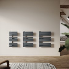 Design Badheizkörpe Handtuchheizkörper Heizkörper Badheizung Anthrazit Paneel 