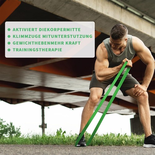 5er Widerstandsbänder Klimmzughilfen Fitnessbänder Klimmzüge Resistance Bands DE - Bild 8 von 15