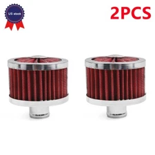 Red 1" Extra Flow Breather 1" Push In Vent Filter for Valve Cover US