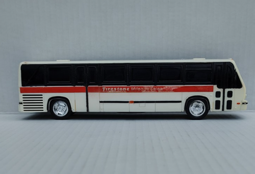 Bus Coin Bank Plastic VTG Firestone Mileage Salesman Sample Royal Coach