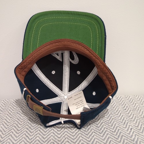 HTF Goorin Brothers Vintage Style StrapBack Navy Baseball Cap Hat 42 Embroidery - Picture 7 of 13