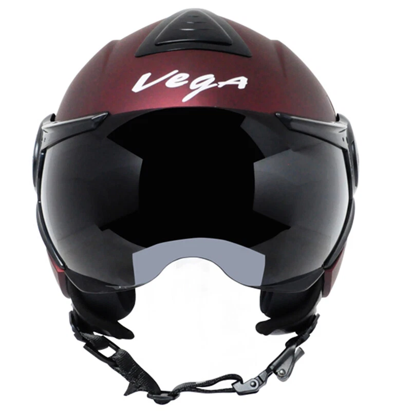 Vega Verve Dull Burgundy Open Face Helmet