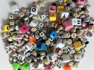 400 Assorted color, size and shape Acrylic Alphabet Letters. | eBay