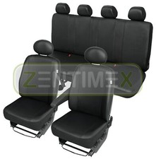 Sitzbezüge Schonbezüge SET QR für Hyundai H-1 H1 Kunstleder schwarz