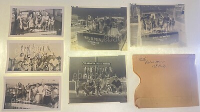 RARE 1950s VTG PRESS PHOTOS & Negatives Fishing Boat Big KING FISH Tournament