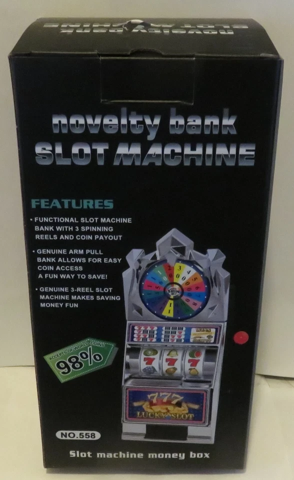 Slot Machine Casino 777 Jackpot Money Bank Accept Real Coins - image 4 of 4