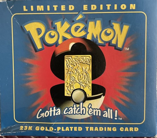 NINTENDO CHARIZARD LIMITED EDITION 23K GOLD PLATED TRADING CARD - Picture 2 of 6
