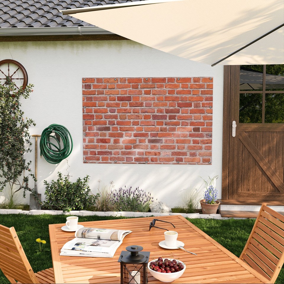Wallario Garten Balkon Poster Zaun Sichtschutz wetterfest - Rote | eBay.de
