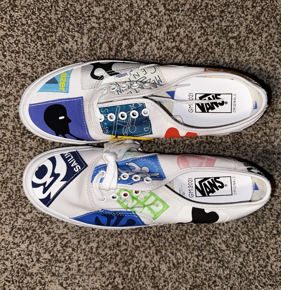 UNISEX!! 新作☆VANS GEOFF MCFETRIDGE OG AUTHENTIC LX VANS Geoff Mcfetridge x Vault OG Authentic LX Gamelan Of