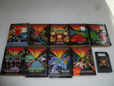 LOT BOITE ODYSSEY 2 JEUX THUNDERBALL ALIEN ENVAHADERS PLUS