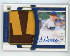 2020 National Treasures Adrian Morejon Rookie Patch On Card Auto #d 03/49