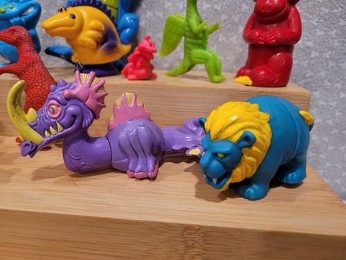 Vintage Current Inc Soma Monster Man Dinosaurier PRG Galactoids bunte Figur Lot - Bild 20 von 24