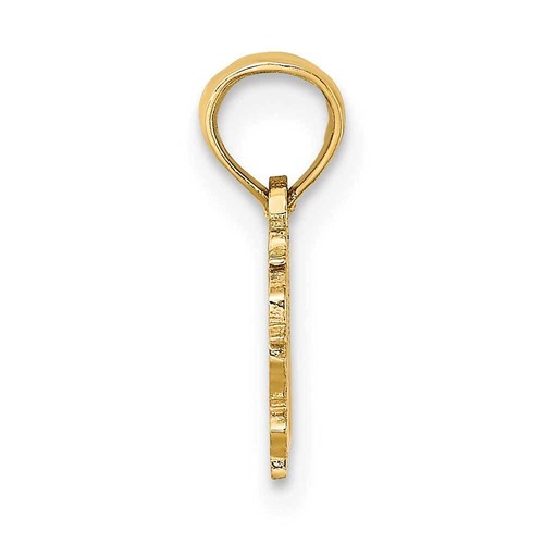 14K Gold 100% VIRGO Charm 0.6 x 0.5 in - Picture 2 of 3
