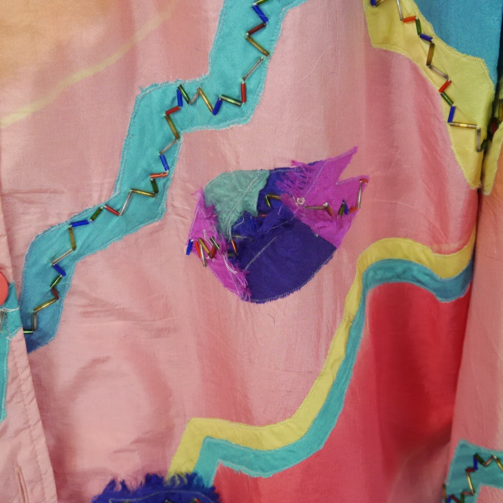 EUC Stephanie Thomas Patchwork Suit Jacket Vintag… - image 5