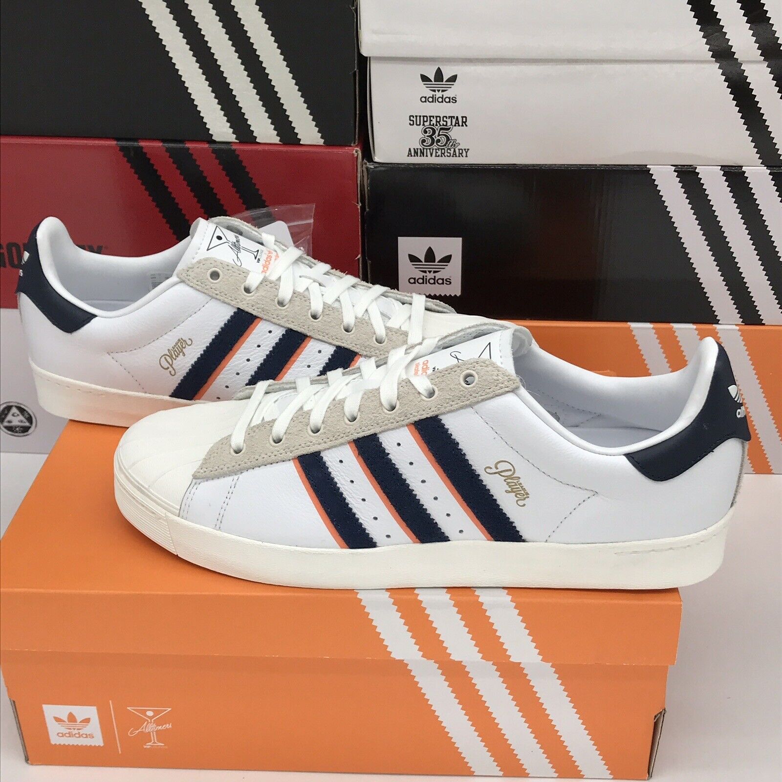 Size 10.5 - adidas Alltimers x Superstar Vulc White Navy for sale online | eBay Size 10.5 - adidas Alltimers x Superstar Vulc White Navy for sale online | eBay
