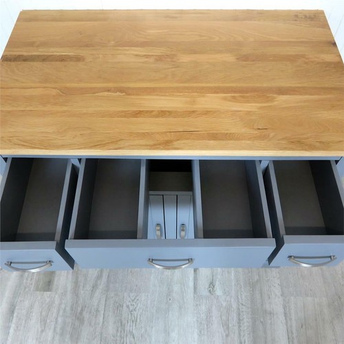 Grey Painted Bathroom Furniture | Vanity Cabinet Cupboard Storage Sideboard - Picture 4 of 7