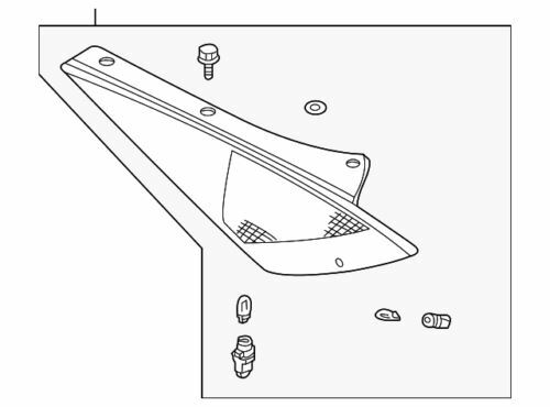 Ensamblaje de lámpara trasera izquierda para Nissan 350Z 2003 (P/N 26555-CD025)