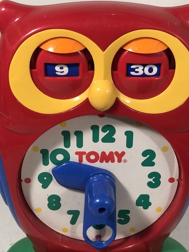 Reloj Búho Tomy 1990 Vintage Juguete Educativo Infantil Aprender a Decir la Hora - Imagen 8 de 12
