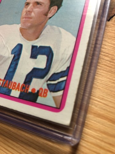 1972 Topps ROGER STAUBACH Football Dallas Cowboys HOF Rookie RC - Creased - Picture 3 of 15