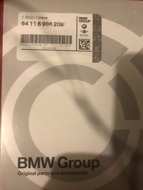 64116996208 фильтр бмв