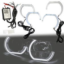 Crystal C Shape LED Angel Eye Bluetooth RGB DRL Turn Signal Fits 07-13 E92 E93