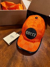 New Gucci Off The Grid Baseball Hat Orange Size L 59cm