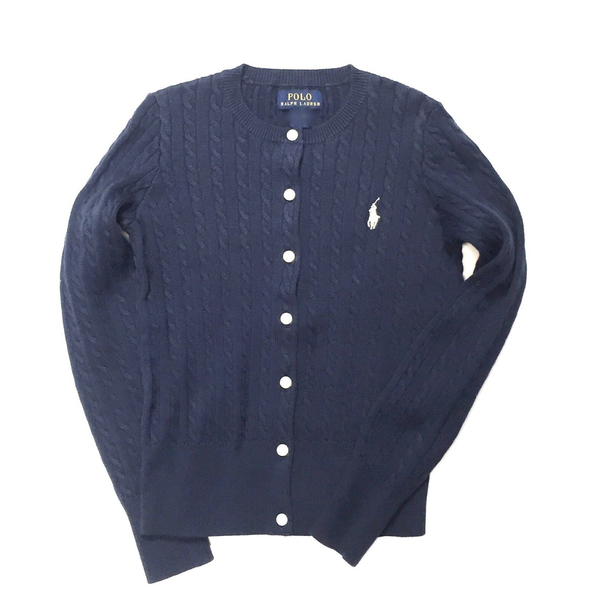 Polo Ralph Lauren Pink Little Girls Cable Knit Cardigan Small 7