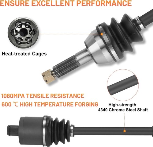 Rear CV Axle Pair for Polaris Ranger 500 570 & ETX 1333069 - Picture 2 of 7